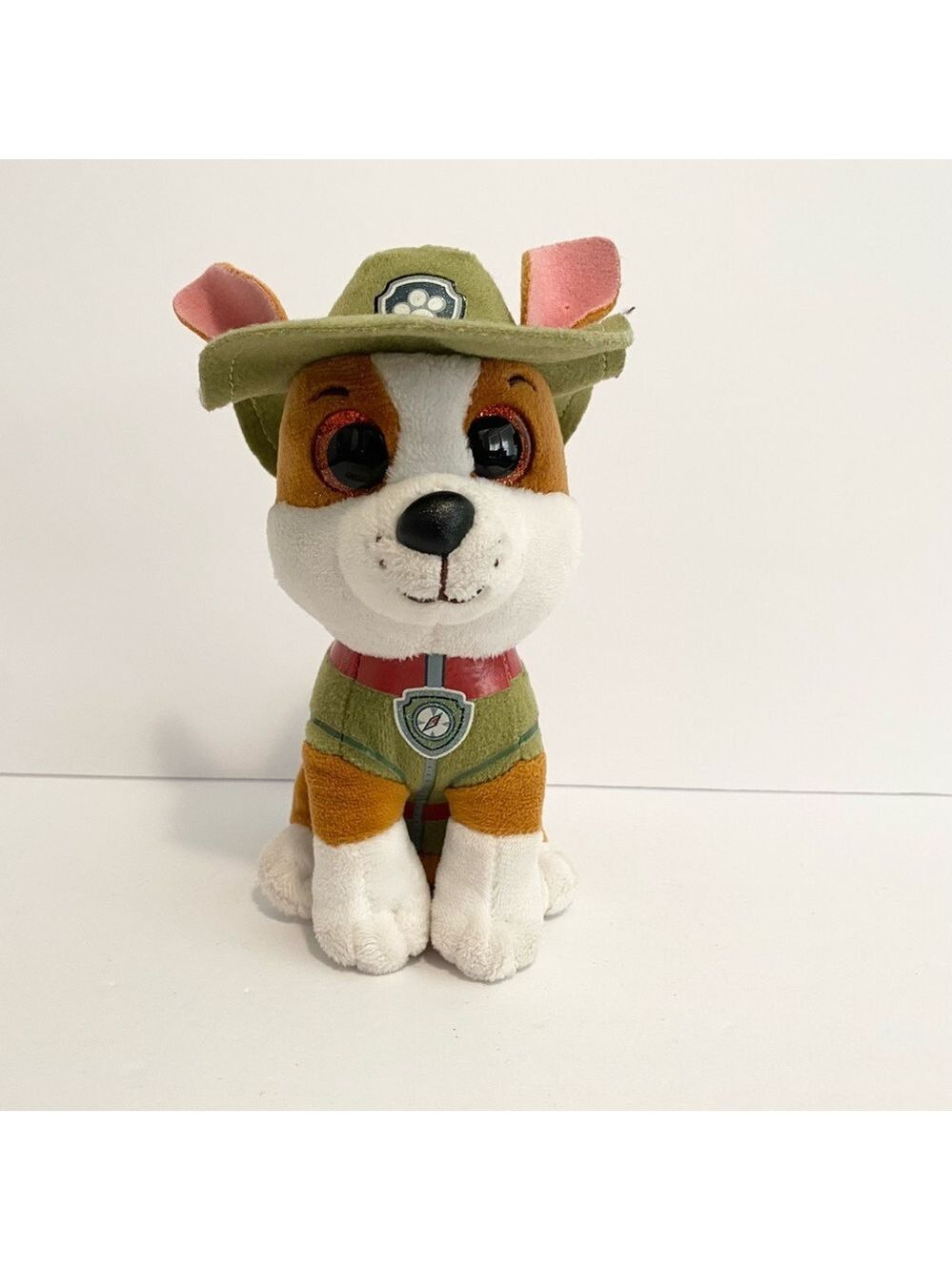 Ty Paw Patrol Tracker Plush Chihuahua Dog Green Hat Stuffed Animal 6”